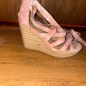 Torrid Blush Espadrille Wedge Sandals